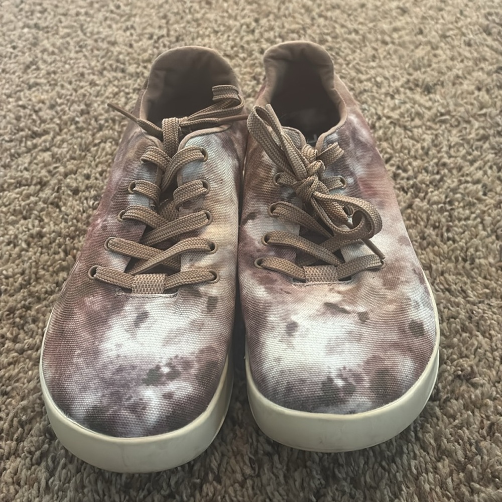 NOBULL Tie Dye Canvas Trainers Dusty Rose Pink Women’s size 6.5 - Picture 5 of 8